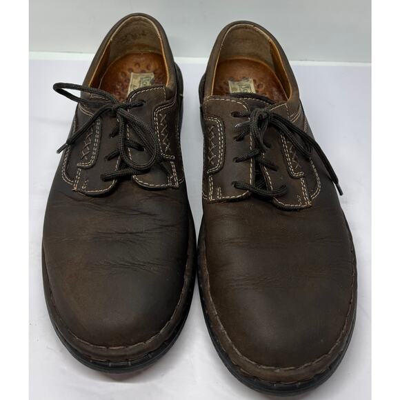 Josef Seibel Men’s Air Massage Nubuck Leather Oxford Lace Comfort Shoes Brown 9 main image 4